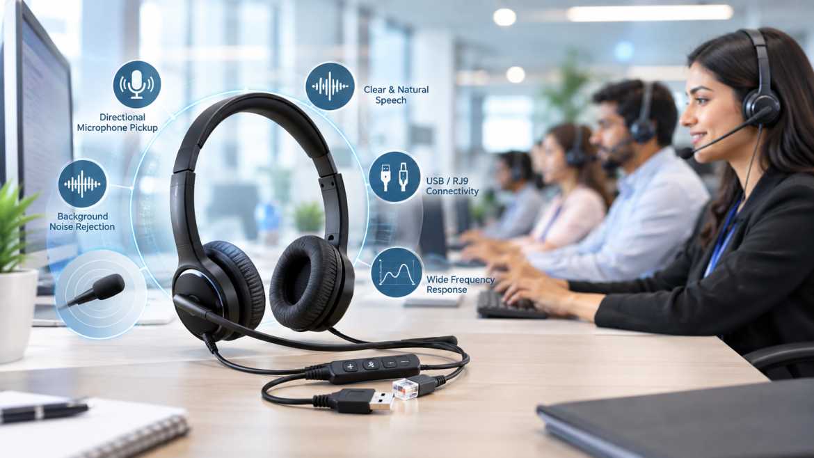 Call Center Headphones with Mic: A Technical Guide to Choosing the Right Headset