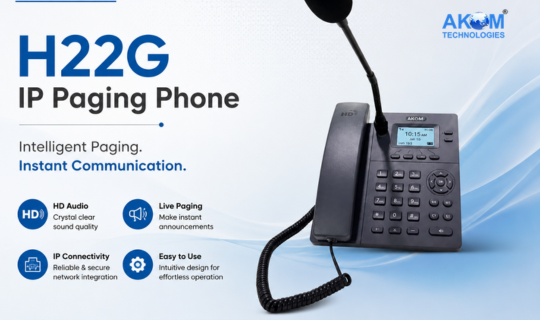 H22G IP Paging Phone with Gooseneck Mic for Paging Announcements 