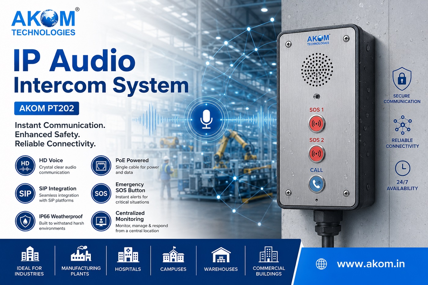 How an IP Audio Intercom System Enhances Security and Workplace Communication