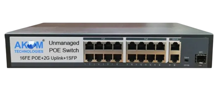 AK1621FGS 16 Port PoE Network Switch