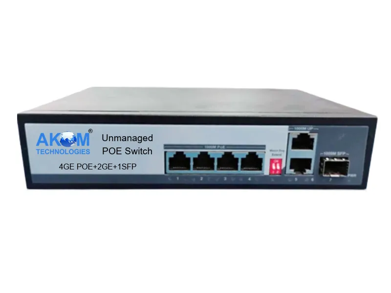 AK421FGS 4 Port PoE Network Switch