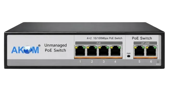 AK42048 4 Port PoE Network Switch