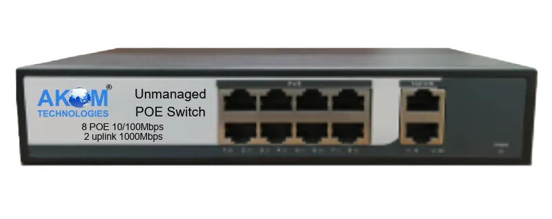 AK82EG 8 Port PoE Network Switch