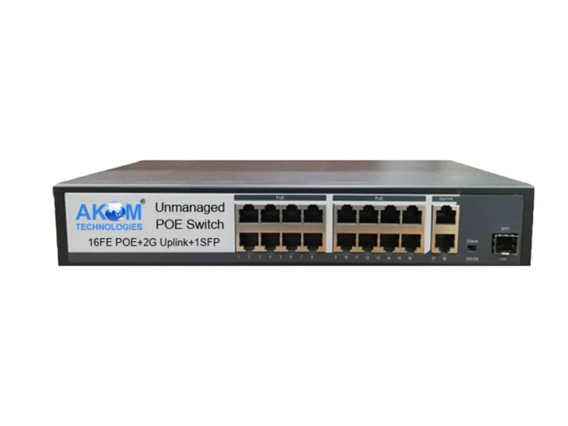 AK1621FGS 16 Port PoE Network Switch