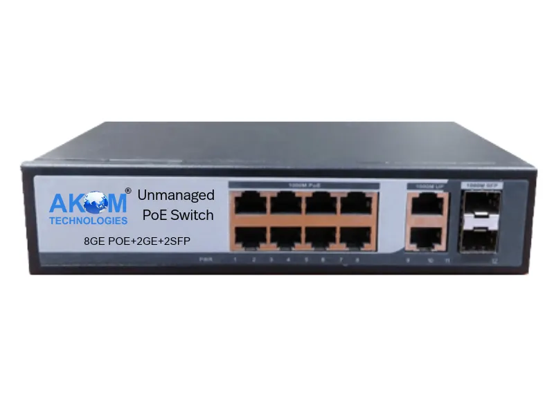 AK822FGS 8 Port PoE Network Switch