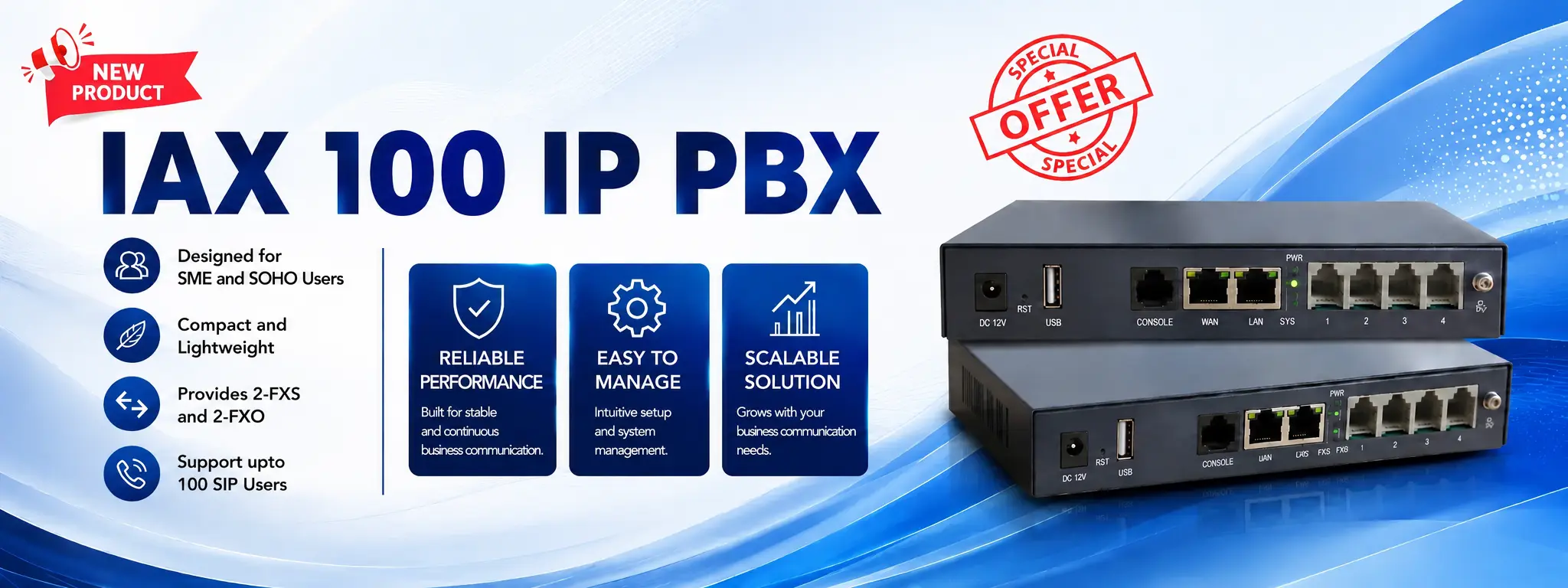 IAX 100 IP PBX
