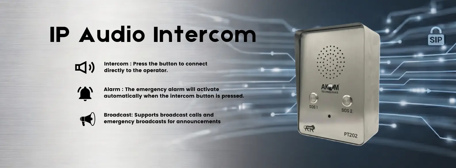 IP Audio Intercom - PT202