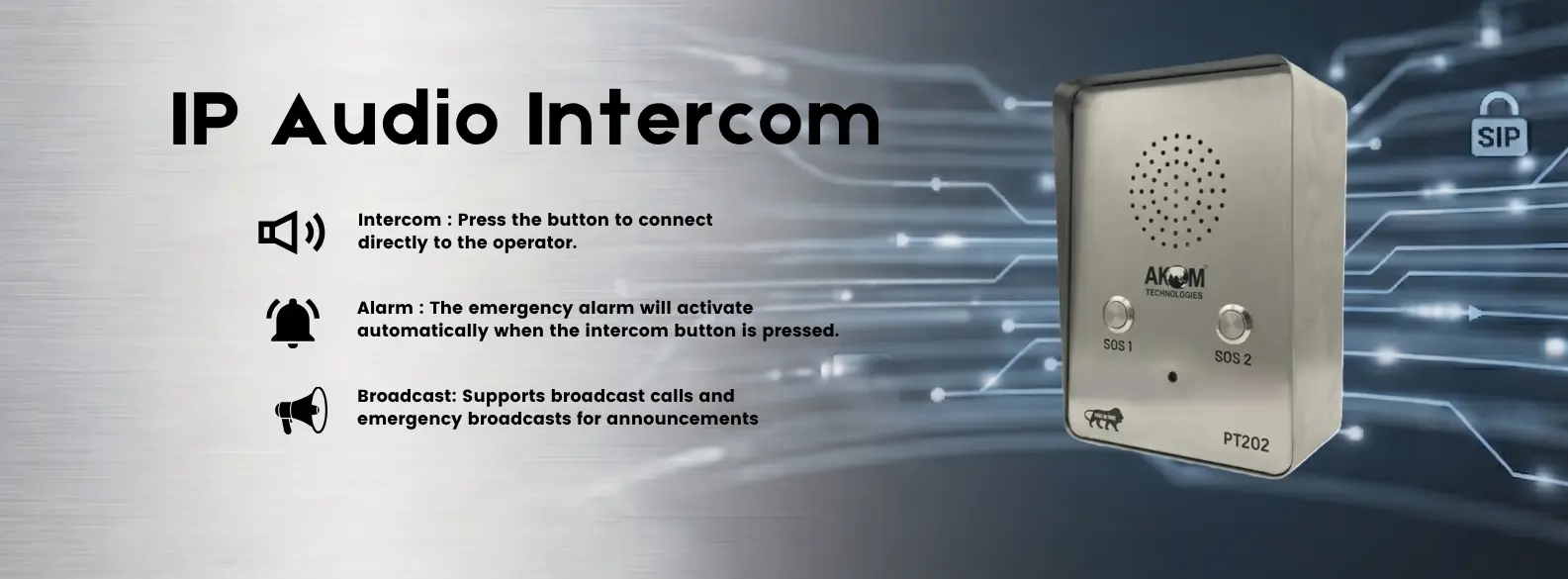 IP Audio Intercom - PT202