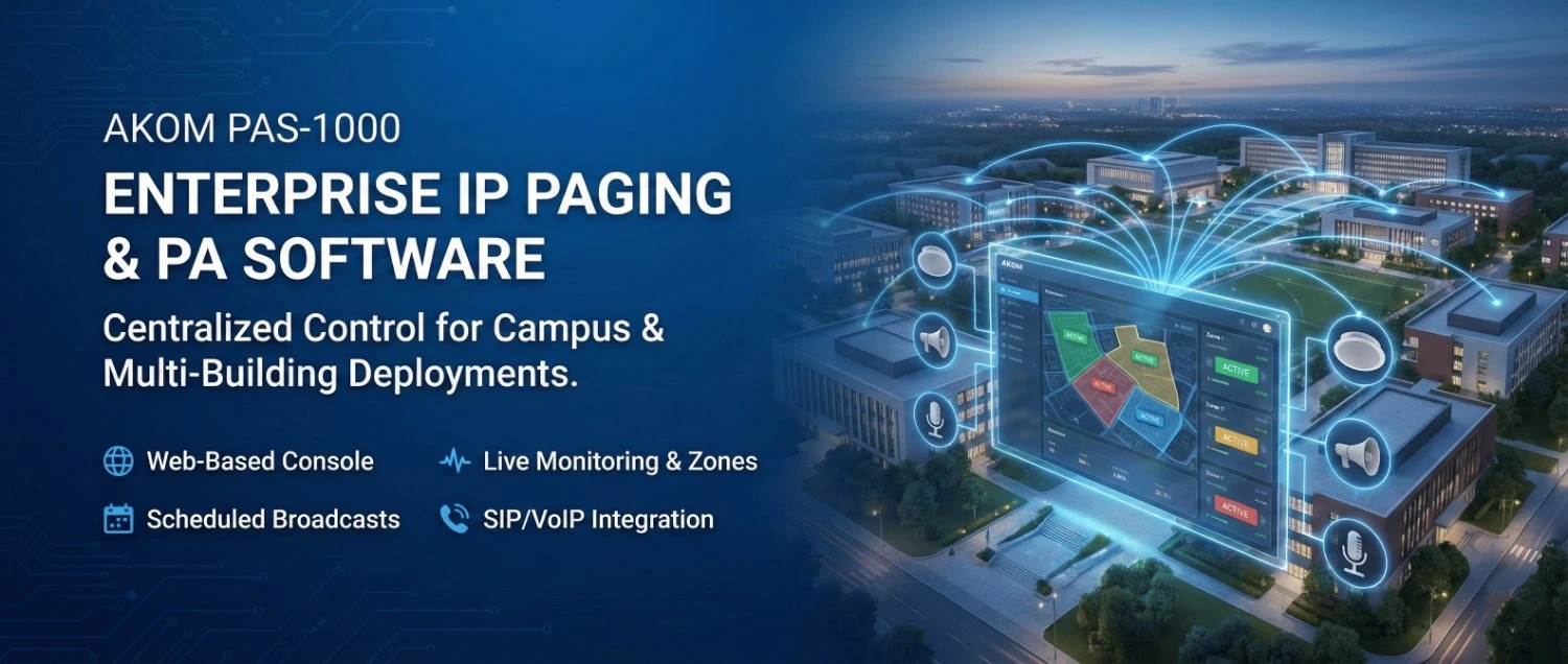 IP Paging and PA Software Banner